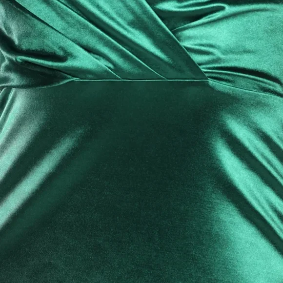 NWT Lulus Featured Flirt Emerald Green Satin Strappy Bodycon Mini Dress XS - Picture 5 of 8